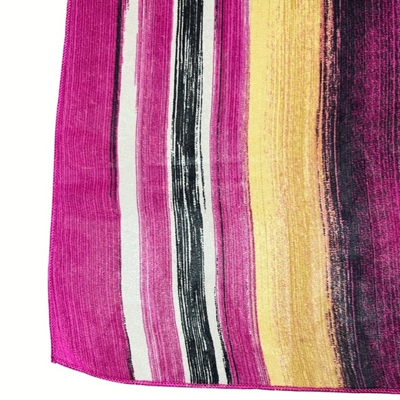 NOW & FOREVER Vibrant Hot Pink Striped Sheer Cardigan - Picture 10 of 12